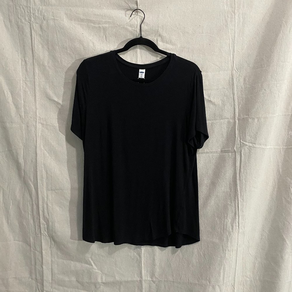 Black Stretchy Short Sleeve Tshirt